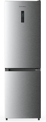 Morris Fridge Freezer 335lt Total NoFrost H195.3xW59.5xD63.5cm Inox