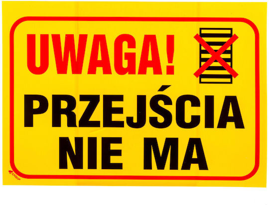 Anro Placă de avertizare Securitate 35x25cm