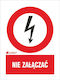 Anro Placă de avertizare Avertisment 52x7.4cm