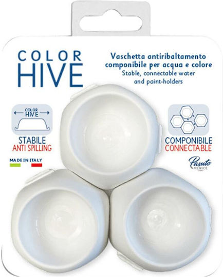 Toy Color Plastic Paint Palette 3pcs