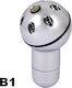 Autoline Shift Knob Universal B1 Silver