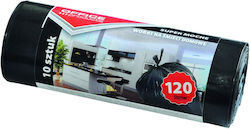 Office Products Trash Bags for the Garden Capacity 120lt 66x109cm 10pcs Black