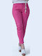 Damen Stoff Hose Pink