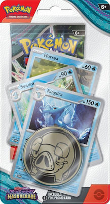 Pokemon Scarlet & Violet Twilight Masquerade Pokémon O bucată Kingdra Premium Checklane Blister