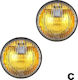 Autoline H3 Round Headlights Car C Universal 12V 55W 8cm 2pcs