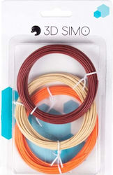 3DSimo PLA 1.75mm καφέ, δέρμα, πορτοκαλί