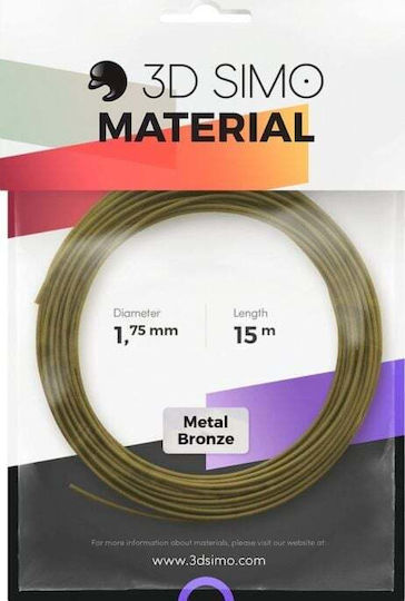 3DSimo Filament Pentru Imprimante 3D 1.75mm Gri 1 Bucată Refill