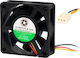 Blow 85-624 Gehäuselüfter 60mm (4000rpm / 22,5cfm) Ohne LEDs Beleuchtung und Verbindung 3-polig