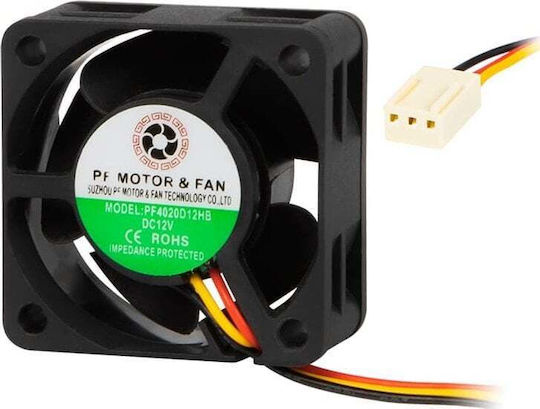 Blow 85-413 Ventilator Pentru Carcasă 40mm (5500rpm / 6.5cfm) Fără Iluminare LED și Conexiune 3-Pin