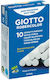 Giotto Σετ 10 Λευκές Κιμωλίες Blister 5368