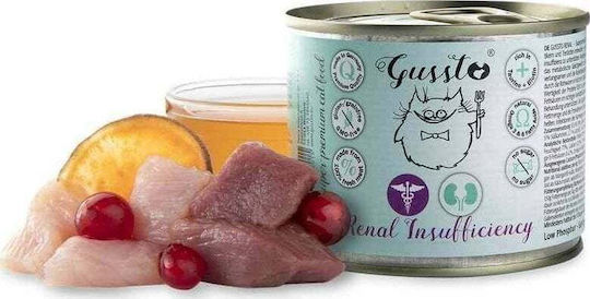 Gussto Nassfutter für Erwachsene Katzen in Dose mit Kartoffeln Diät 200gr