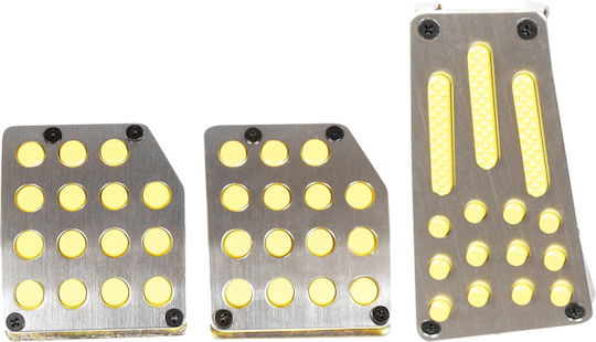 Autoline 21299 Car Pedal Set Universal Gold 3pcs