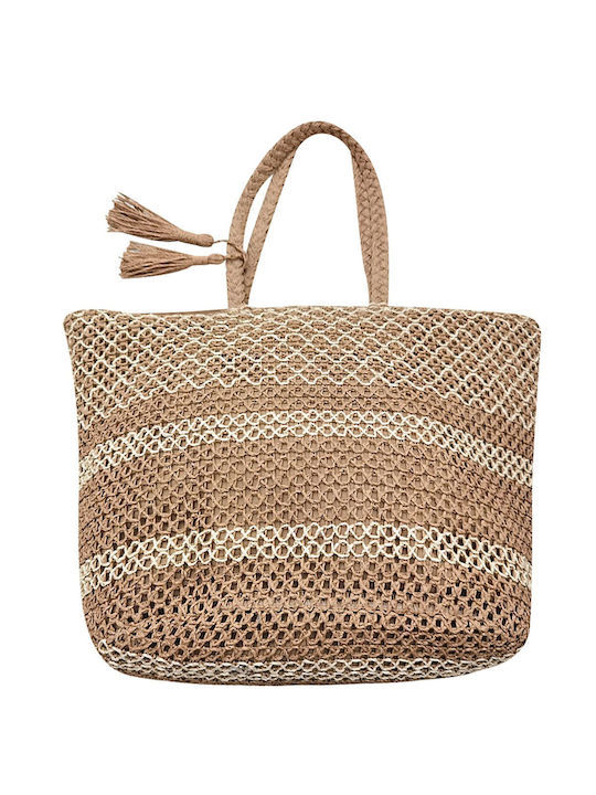 Summertiempo Stroh Strandtasche