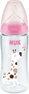 Nuk Plastikflasche First Choice+ Gegen Koliken mit Silikonsauger für 6-18 Monate 360ml 1Stück