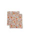 Tiny Toes Baby Sheets Set Cradle Cotton Multicolored 70x100cm 2pcs