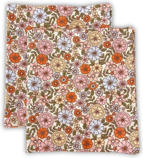 Tiny Toes Baby Sheets Set Cradle Cotton Multicolored 70x100cm 2pcs