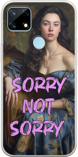 Vintage Lady Sorry Not Sorry Realme 7i Flexible Tpu Διάφανη Σιλικόνη