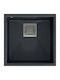 Quadron David 40 39221000 Drop-In Chiuvetă din Granit Sintetic L42xW42cm Black Diamond/Steel