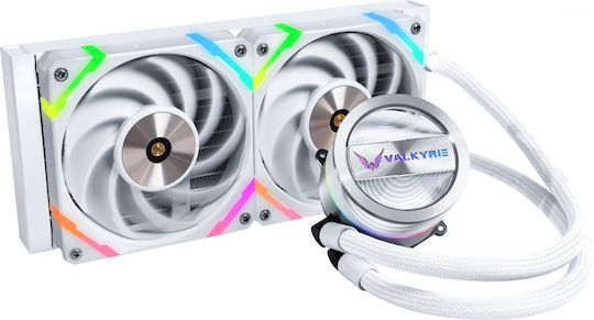 Dragonfang 240 ARGB Water Cooling System AIO CPU with 2 120mm Fans White
