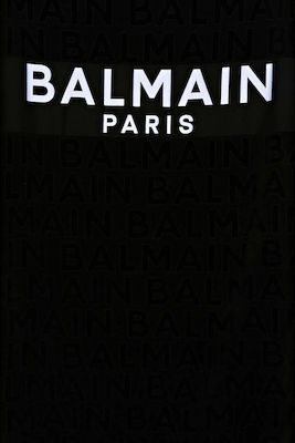 Balmain Beach Towel Cotton Black