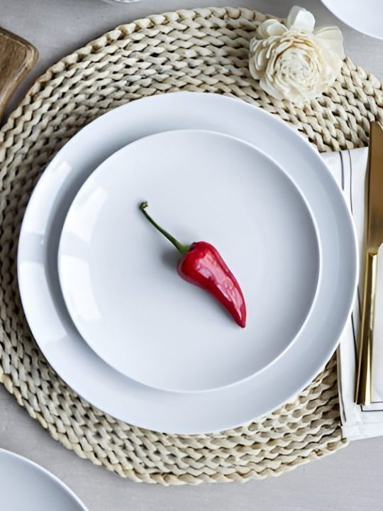 Emfasi Boss Bowl White Porcelain Dinnerware Set 40pcs