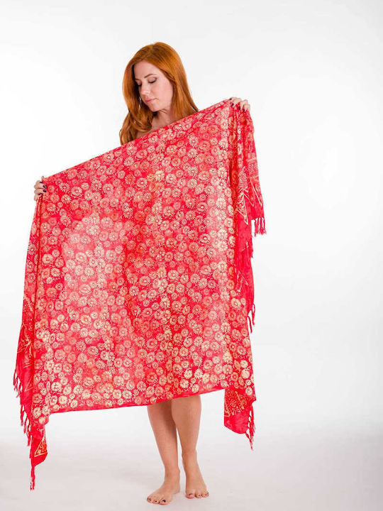 Pareo with Print Print Red