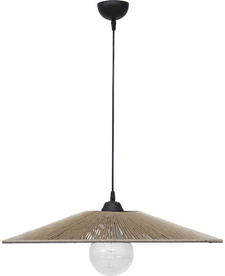 Heronia Pendant Light Orange with Rope for Socket E27 60x60cm
