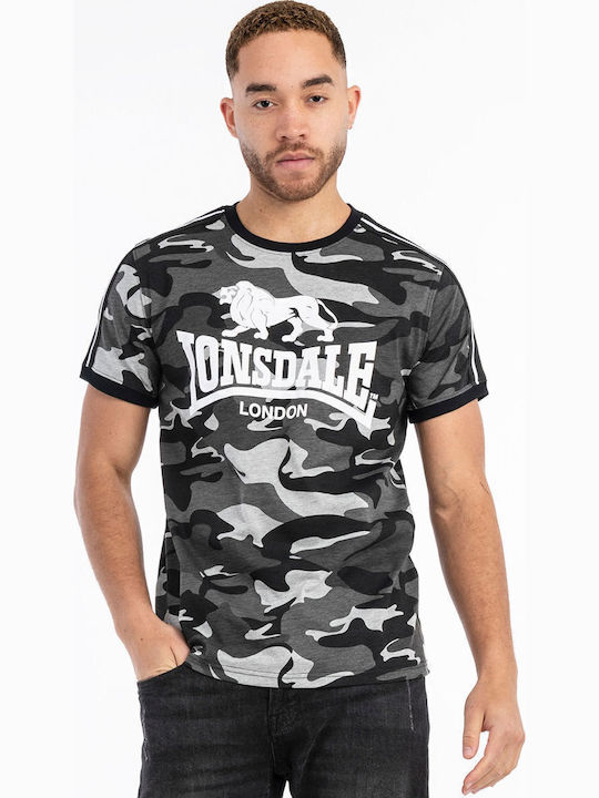 Lonsdale Cregneash T-shirt Camo Grey