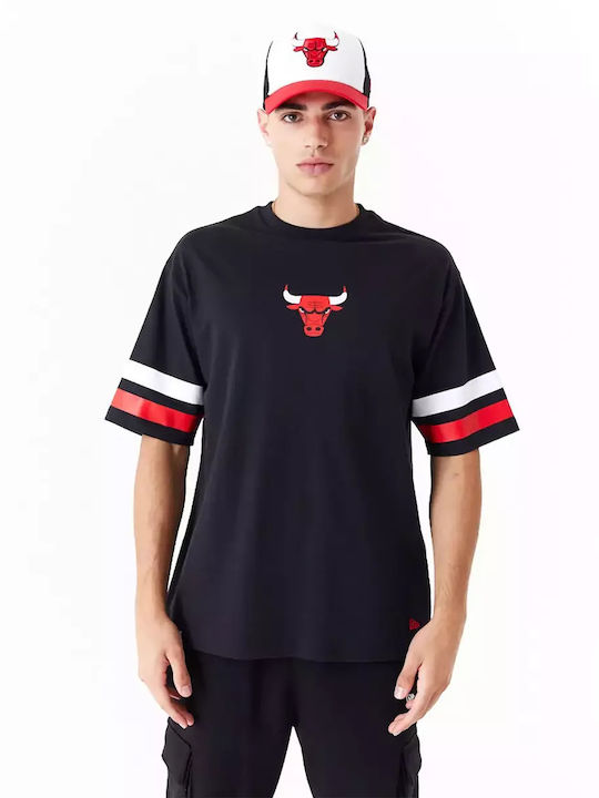 New Era Chicago Ανδρικό Αθλητικό T-shirt Κοντομάνικο Black