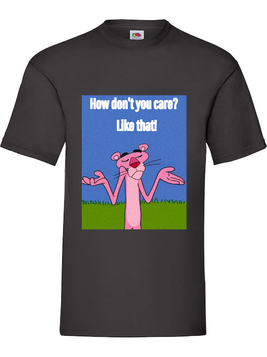 Fruit of the Loom Pink Panther Bluse Schwarz Baumwolle