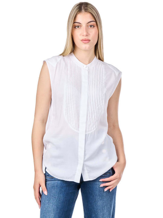 Betarni1 Women's Sleeveless Shirt White