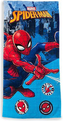 Strandtuch Schnelltrocknend Marvel Spider-man 96 70x140 Digitaldruck Himmelblau 100% Mikrofaser
