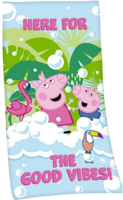 Prosoape de plajă uscate rapid Hasbro Peppa Pig 12 70x140 Print digital verde 100% Microfibra