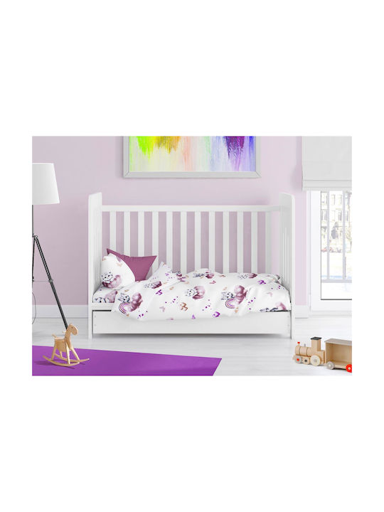 Dimcol Baby Bettbezug Bebe Mauve 120x160cm.