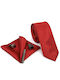 Legend Accessories Herren Krawatten Set in Rot Farbe