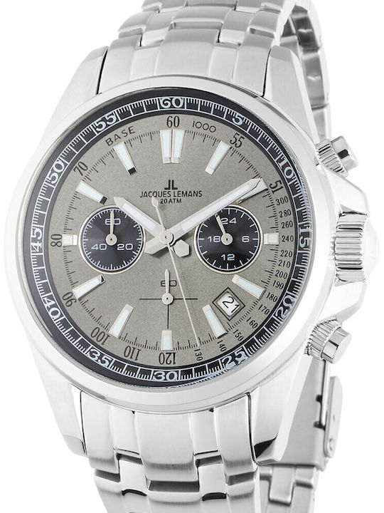 Jacques Lemans Liverpool Ανδρικό Ρολόι 44mm Χρο...
