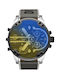 Diesel Mr Daddy 2.0 Watch Battery with Gray Fabric Strap