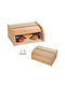 ForHome Ψωμιέρα Ξύλινη 40x27x18cm