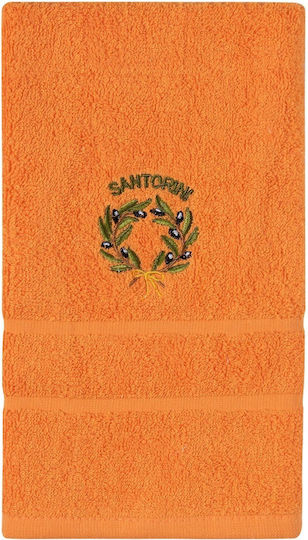 Silk Fashion Hotel Face Towel 100x50 cm Orange