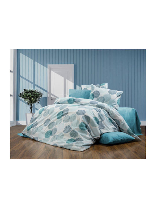 Dimcol Sheet Sets Queen 220x240cm. Coralia 467 Petrol 4pcs