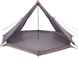 vidaXL Tipi Αντίσκηνο Camping Γκρι 3 Εποχών για 8 Άτομα 400x400x200εκ.