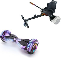 Smart Balance Wheel Transformers Galaxy PRO Standard Range and Black Ergonomic Seat Hoverboard με 15km/h Max Ταχύτητα και 15km Αυτονομία σε Μαύρο Χρώμα με Κάθισμα