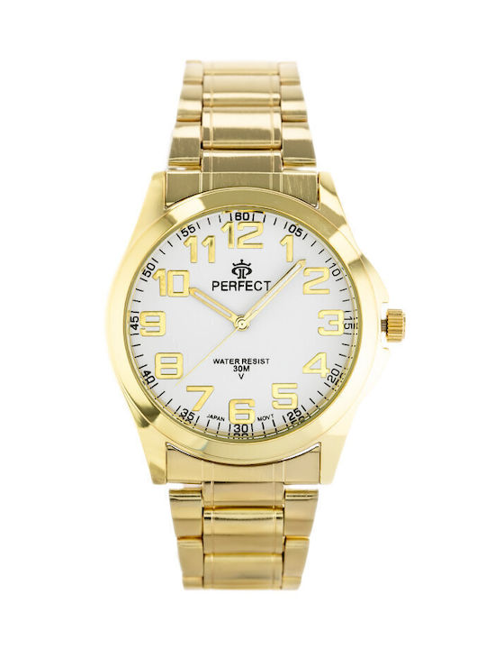 Perfect Watch Battery with Gold Metal Bracelet