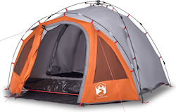 vidaXL Automatic Camping Tent Igloo Gray 3 Seasons for 3 People 220x210x150cm