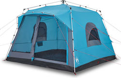 vidaXL Σκηνή Camping Igloo Μπλε για 7 Άτομα 325x325x220εκ.