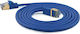 Wantec U/UTP Кат.7 (10Gbps) Мрежов Кабел Ethernet 1м Син