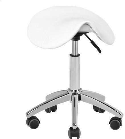 Salon Stools Wheeled Stool White