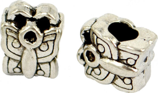 Petalouda Metall Perlen & Pailletten Silberne 50Stück 12mm