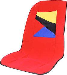 Autoline Car Seat Cover 2 Pieces Towel D Red
