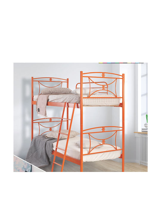 Kinderbett Koje Einzeln Orange für Matratze 100x200cm